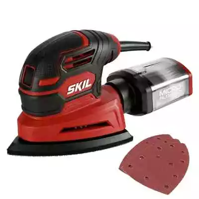 SKIL Corded Detail Sander Includes 3pcs Sanding Paper And Dust Box SR250801 • $24.65