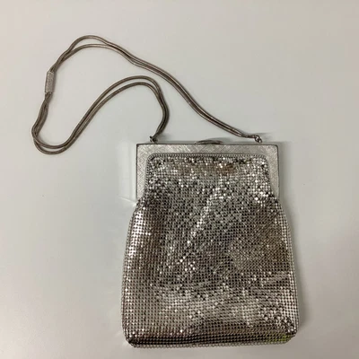 $35 • Buy Retro Silver Oroton Mesh Handbag - Slight Flaking/Powder Inside (5) W#653