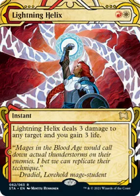 1 X Lightning Helix - Foil - Strixhaven: Mystical Archives - Moderate Play - MTG • $1.40