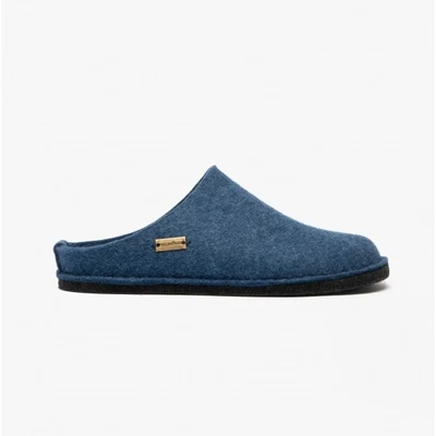 Haflinger SOFT Ladies Wool Slippers Denim Blue • £41.69