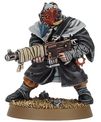 Warhammer 40k CHAOS CULTIST WITH LASRIFLE AND SHEATH-  SINGLE MINI New On Sprue • £3