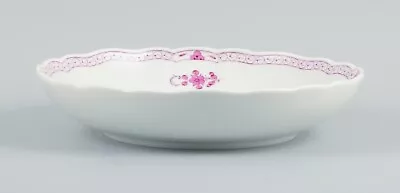 Meissen Germany Pink Indian Large Round Bowl. Approx. 1900 • $300