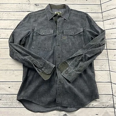 G Star Raw Long Sleeve Soft Denim Button Front Shirt Men's Large  • $19.79