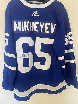 NHL Toronto Maple Leafs Ilya Mikheyev Signed Adidas Jersey  • $100