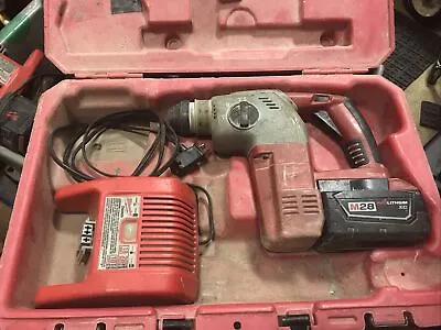Milwaukee V28/M28 Rotary Hammer Drill (0756-20) With Battery And Charger !! • $125