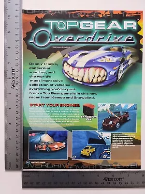 Top Gear Overdrive Advertisement Original Print Ad / Poster Game Gift Art • $25