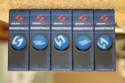 $35.95 • Buy GEARBOX Racquetball BLUE BALLS 5 Boxes Of 3-balls Box Balls, A Total Of 15 Balls