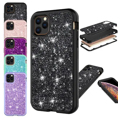 $9.11 • Buy For IPhone 11 Pro Max XR 8 7 Plus Quicksand Star Glitter Bling Cute Case Cover