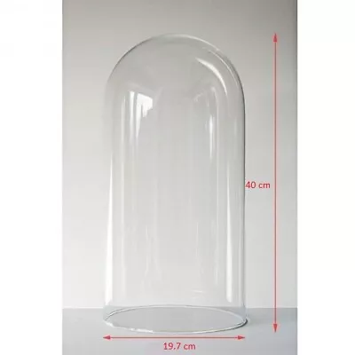 £70.90 • Buy EMH Large Glass Dome Display Cloche Bell Jar 40 Cm