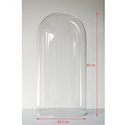 £70.90 • Buy EMH Large Glass Dome Display Cloche Bell Jar 40 Cm