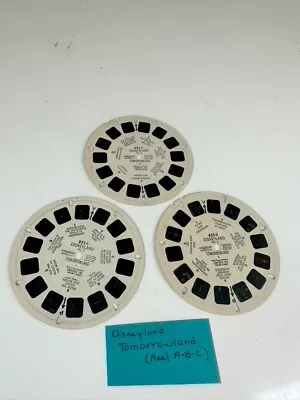 Vintage View Master Walt Disney Disneyland Tomorrowland Reel Set Of 3 • $16.92