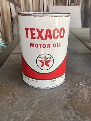 Vintage Metal Texaco Mobile Oil Can 1 Quart Empty. SAE 30 HD • $20