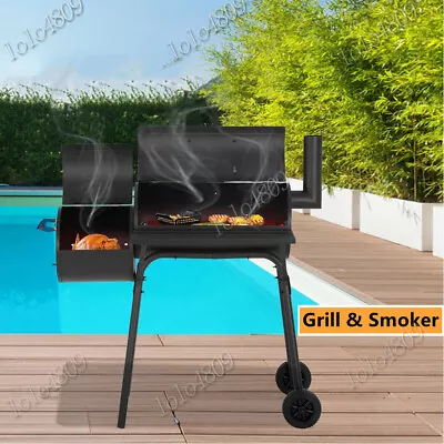 Outdoor Charcoal Grill Smoker Charcoal Barbecue Grill With Large Cooking Surface • $178.36