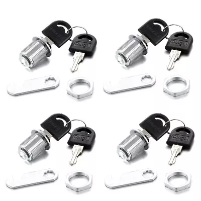 $9.09 • Buy 4 Set 20mm 7/8  RV Tubular Cam Lock 2-Keyed Alike Camper Trailer Door Cabinet