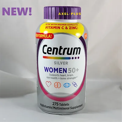 Centrum Silver MultiVitamin MultiMineral Complete Vitamin 275 Tabs Women Over50+ • $28.95