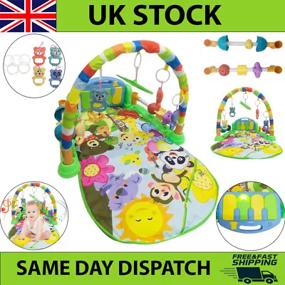 Baby Activity Play Gym Sensory Toys Playmat Crawling Mat Music & Lights Piano` • £20.99