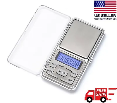 Portable 500g X 0.01g Mini Digital Scale Jewelry Pocket Balance Weight Gram LCD • $15