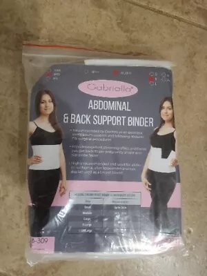 Gabrialla Abdominal Support Binder MED 9  Breathable Elastic AB-309(I) FREE SHIP • $24.99