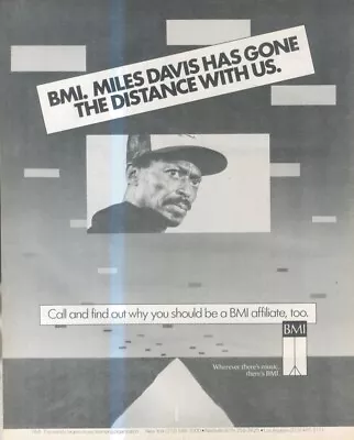 Framed Picture/advert 13x11 Miles Davis Bmi • $33.61