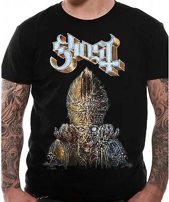 Ghost T Shirt Impera Glow Official Rock Band Logo Black Tee Licensed Merch New • £15.79