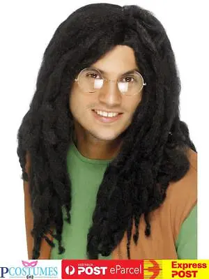 Reggae Black Dreadlocks Wig Rasta Jamaican Bob Marley Costume Accessory • $30.60