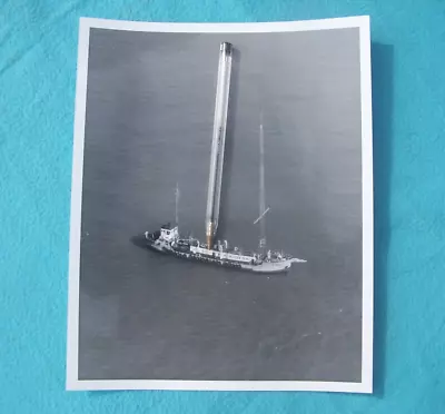 Vintage B/w Photo Of Radio Caroline Ship Mi Amigo Before Sinking In March 1980 • £9.99