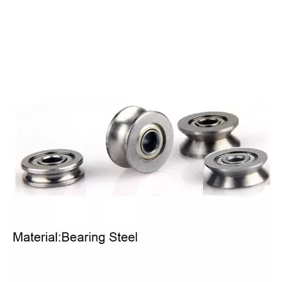 £4.07 • Buy Nylon Metal Pulley Wheel V/U Grooved Sealed Ball Bearings Rope Wire Guide Roller