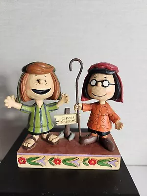 Jim Shore New Peanuts 4052717 Pageant Players Peppermint Patty & Marcie Figurine • $400