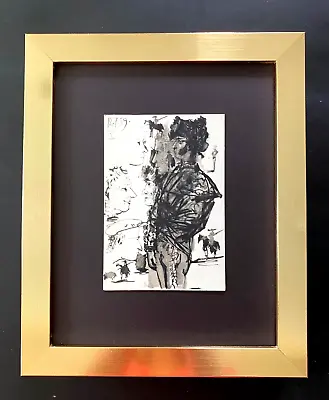 Pablo Picasso +  Superb 1959 Matador Print + Mounted And Framed • $149