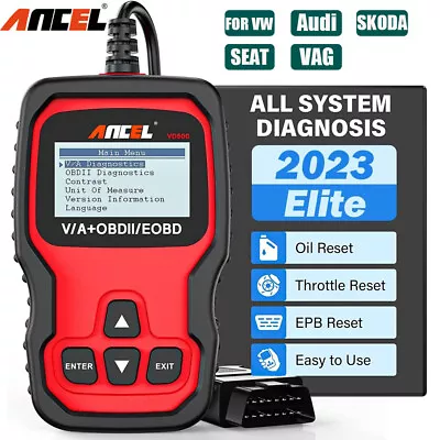 Ancel VD500 OBD2 Scanner Code Reader Car Diagnostic Tool FOR Volkswagen VW Audi • $44.99