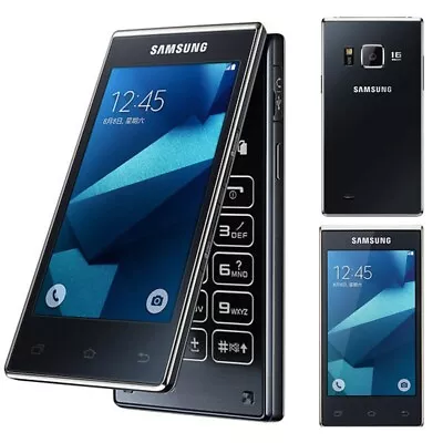Samsung SM-G9198 Dual-Screen Big Keyboad 4G LTE Dual SIM Android Flip Cell Phone • $123.40