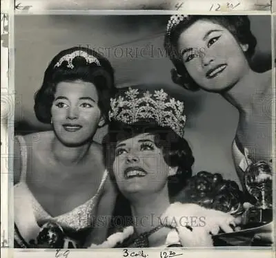 1961 Press Photo Miss World Rosemarie Frankland & Runners-up London • $19.99