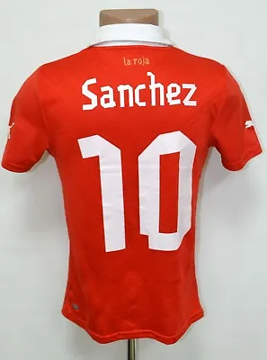 £95.99 • Buy Chile National Team 2012/2013 Home Football Shirt Jersey #10 Sanchez Puma Size S