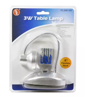 Battery Operated Table Lamp Gooseneck Light 3W FL348-3W Flexible Neck • $9.99