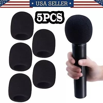 Microphone Wind Sock Foam Cover Black 50mm ID Shure Yoga Back - CLEARANCE! • $8.35