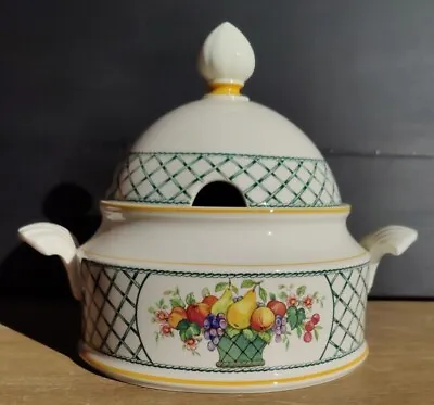 Villeroy & Boch Basket Pattern Soup Tureen 8.5 Tall Germany • $68