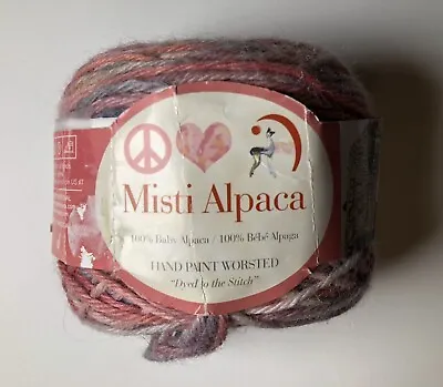 Misti Alpaca Yarn 100% Baby Alpaca 100g Manhattan Rose Hand Painted Made In Peru • $8.98