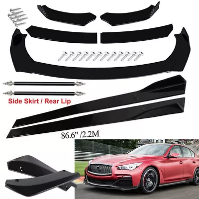 For Mazda 2 3 6 Speed Front Bumper Spoiler Body Kit+Side Skirt+Rear Lip Rods • $99.99