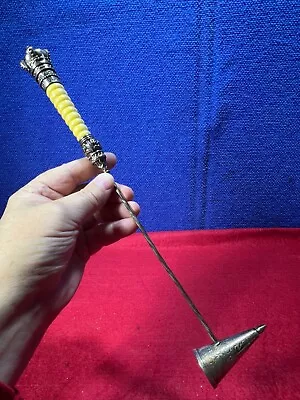 Vintage DECORATIVE Candle Snuffer With ENGLISH CROWN AA-227 • $8.50