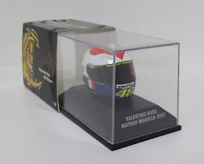 MINICHAMPS 1/8 Valentino Rossi Model Diecast Helmet Moto Yamaha Mugello 2007 • £57.96