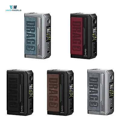 VooPoo Drag 3 Mod 177W Box Mod - For Drag 3 Kit Vape Pod E Cig And TPP DM Coils • £9.99