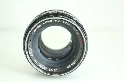 Canon FD 50mm 1:1.4 / F1.4 Lens  As Is 863.16 • £45