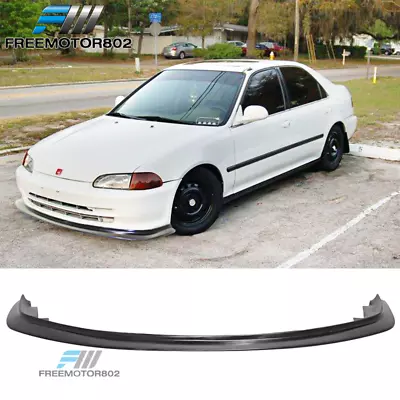 For 92-95 Honda Civic 4Dr DP Style First Molding JDM Front Bumper Lip Spoiler • $64.99