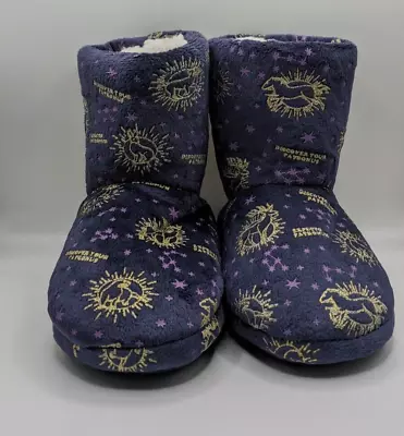 M&S Kids  Harry Potter™ Embroidery Cozy Fluffy Lining Slipper Boots Size 5 • £9.95