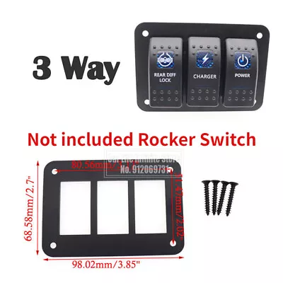 Aluminum 3 Gang Carling ARB Rocker Switch Dash Mount Holder Housing Panel • $13.37