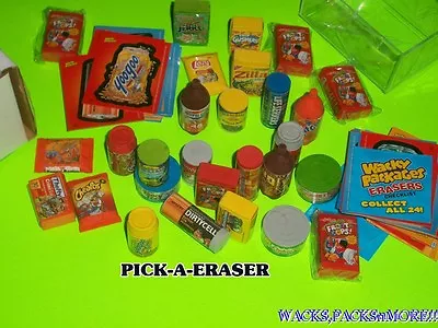 Wacky Packages 2nd Series  PICK-A-ERASER  (PICK 1 ) + Matching Sticker GPK • $1.99