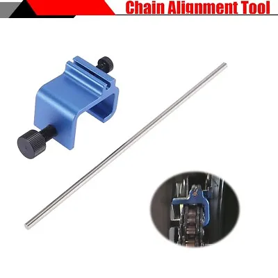 Motorcycle Rear Sprocket Chain Alignment Tool 08-0048 Modified Part Blue Metal • $15.11
