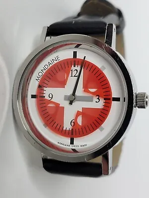 Mondaine Time To Watch Timo Kreeft Watch Red White 36mm Swiss Made • $148.75