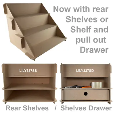 Wooden CRAFT FAIR DISPLAY STAND 4mm MDF Optional / Rear Shelves / Drawer *LILYSD • £24