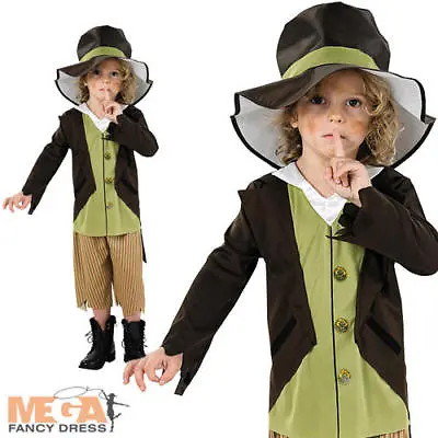 Victorian Pickpocket Boys Fancy Dress Book Week Oliver Twist Child Kids Costume • £8.99